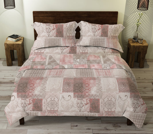 Blissful Reversible Cotton Bedsheet Set